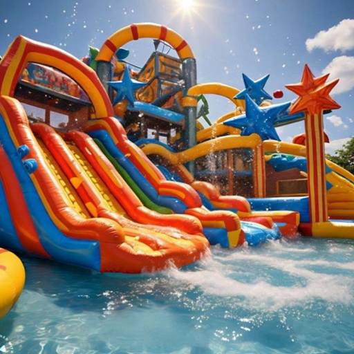 Water slide and Bouncy