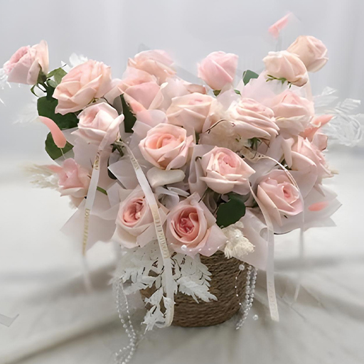 SWEET LYCHEE |FLOWER BASKET HUG BUCKET