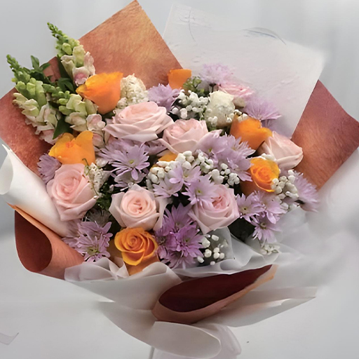 GENTLE AND BRIGHT | MIXED ROSE BOUQUET MEDIUM SIZE